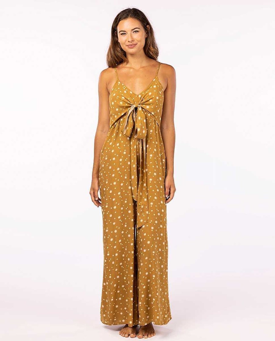 Women Rip Curl Dresses & Rompers | Sundial Jumpsuit Bronzed