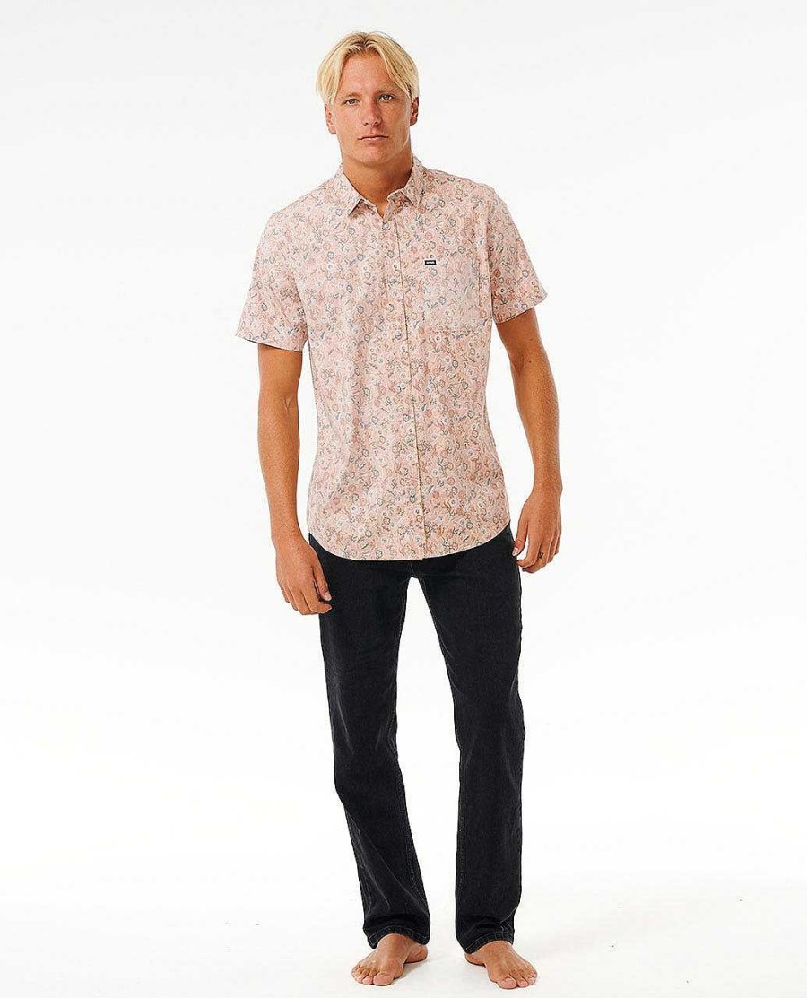 Men Rip Curl Shirts & Flannels | Floral Reef Short Sleeve Shirt