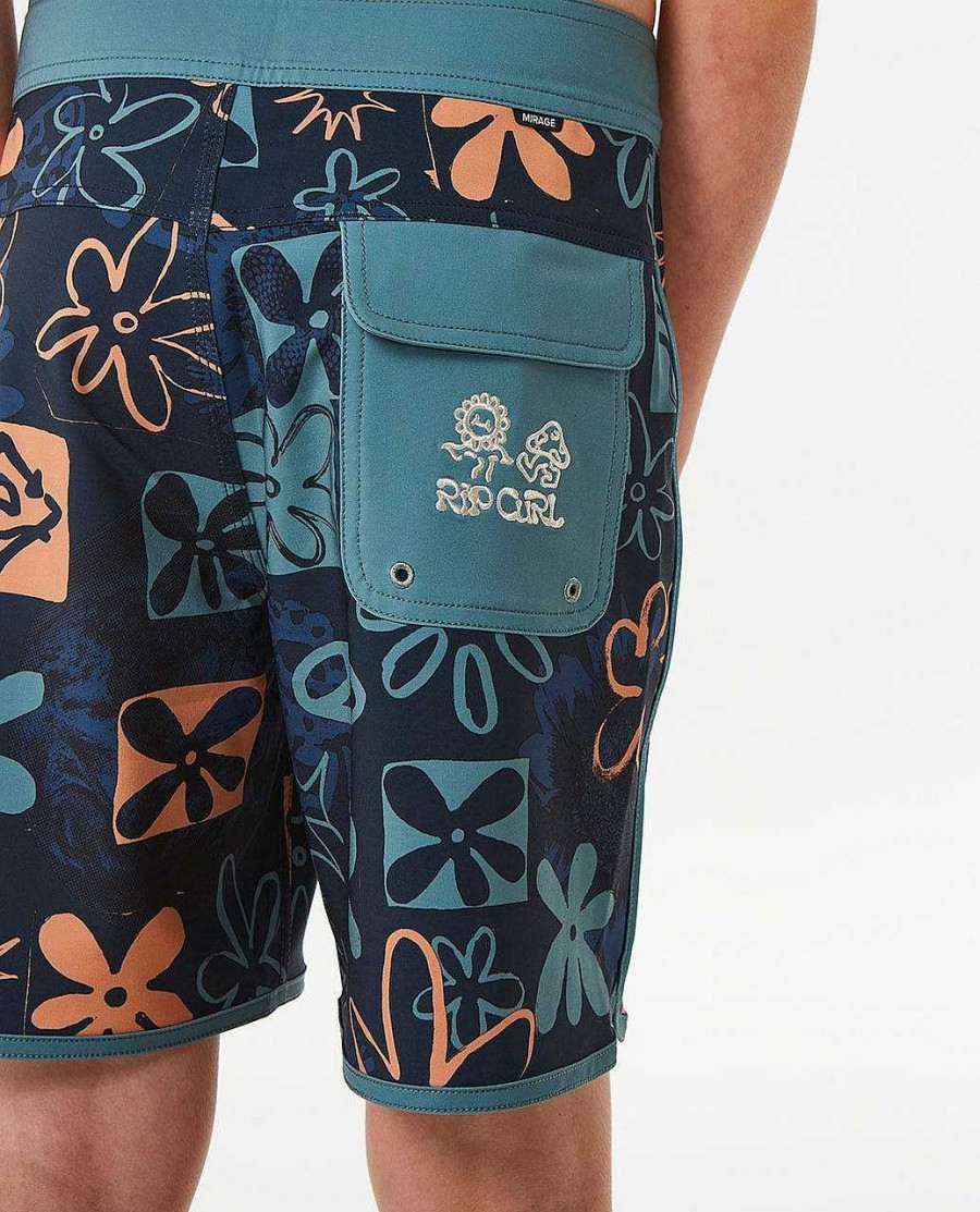 Boys Rip Curl Boardshorts | Mirage Saltwater Culture Owen Boardshort - Boys (8-16 Years) Dark Navy