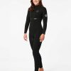 Women Rip Curl Fullsuits | E7 Womens E-Bomb 3/2 Back Zip Wetsuit Black