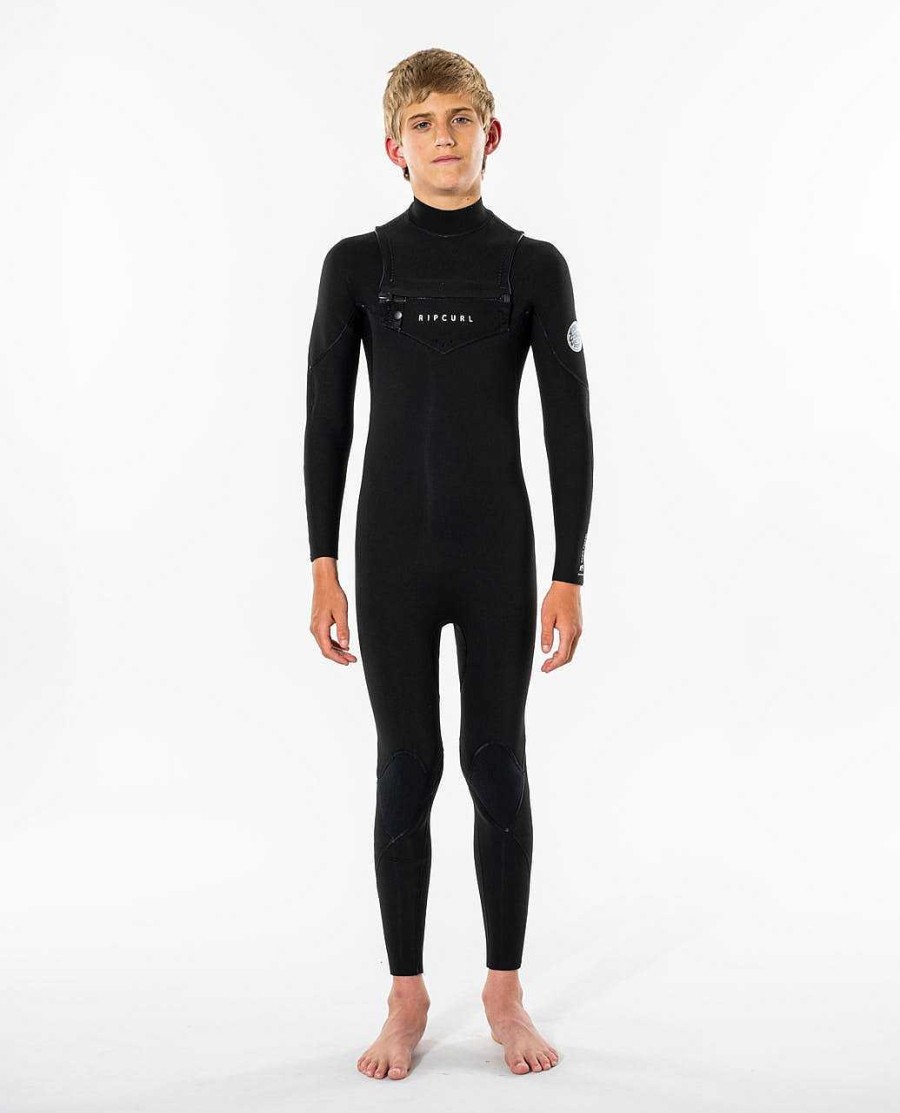 Kids Rip Curl Fullsuits | Junior Dawn Patrol Performance 3/2 Chest Zip Wetsuit