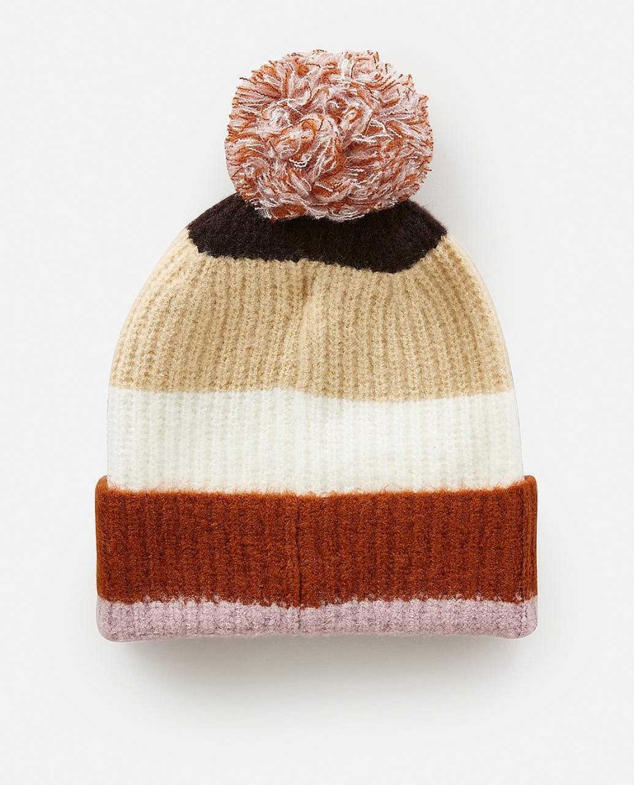 Women Rip Curl Hats & Beanies | Sessions Regular Pom Pom Beanie Multico