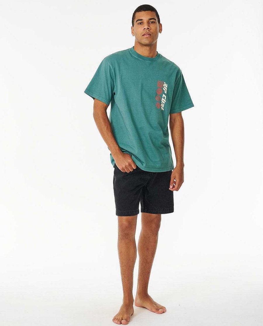 Men Rip Curl Tees & Tanks | Horizons Tee Bluestone