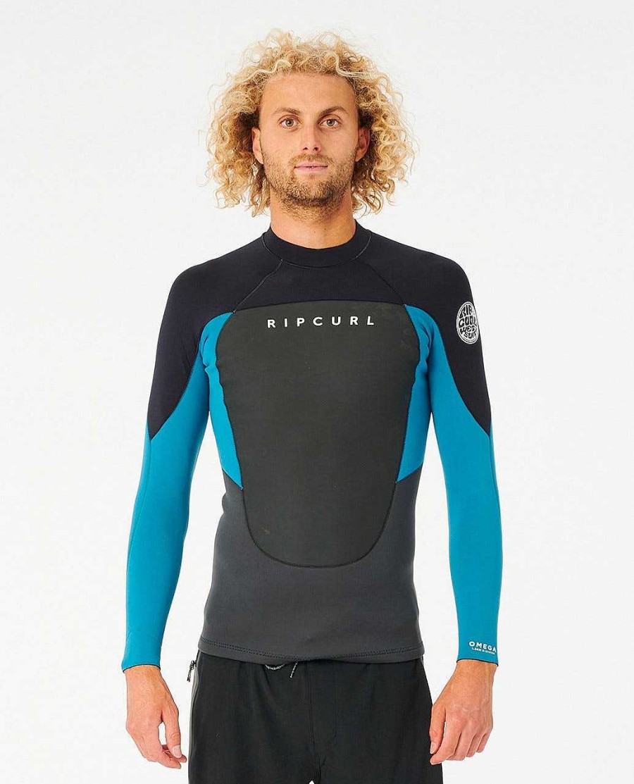 Men Rip Curl Jackets Vests & Bottoms | Omega Long Sleeve Jacket