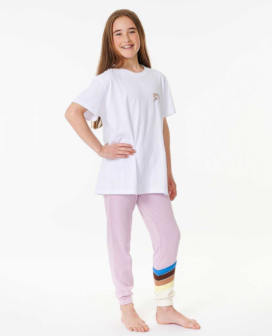 Girls Rip Curl Tops & Tees | Rip Tide Relaxed Tee - Girls (8-14 Years) Bone