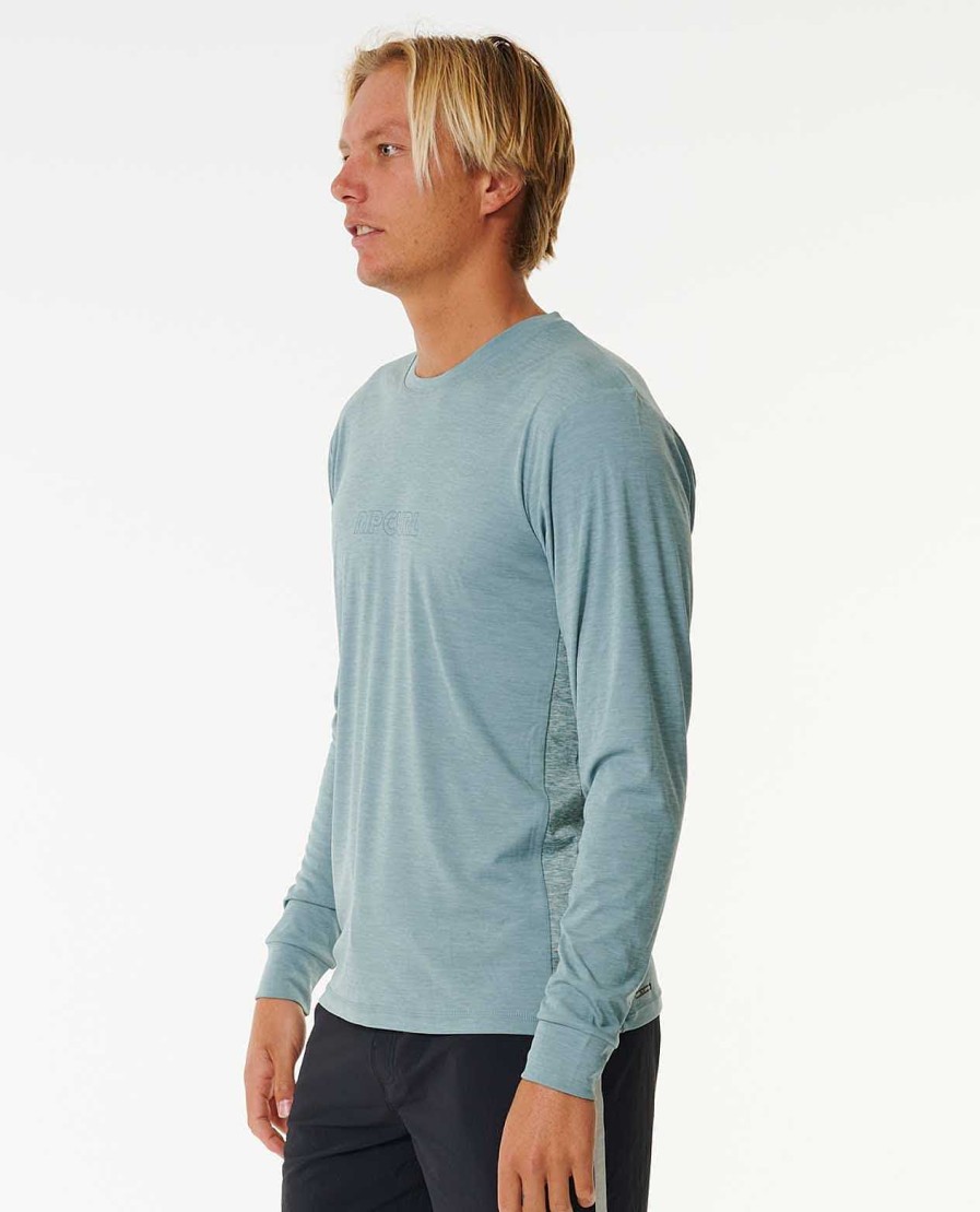 Men Rip Curl Rash Guards | Dawn Patrol Uv Long Sleeve Rash Guard