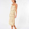 Women Rip Curl Dresses & Rompers | Playa Bella Midi Dress Light Yellow