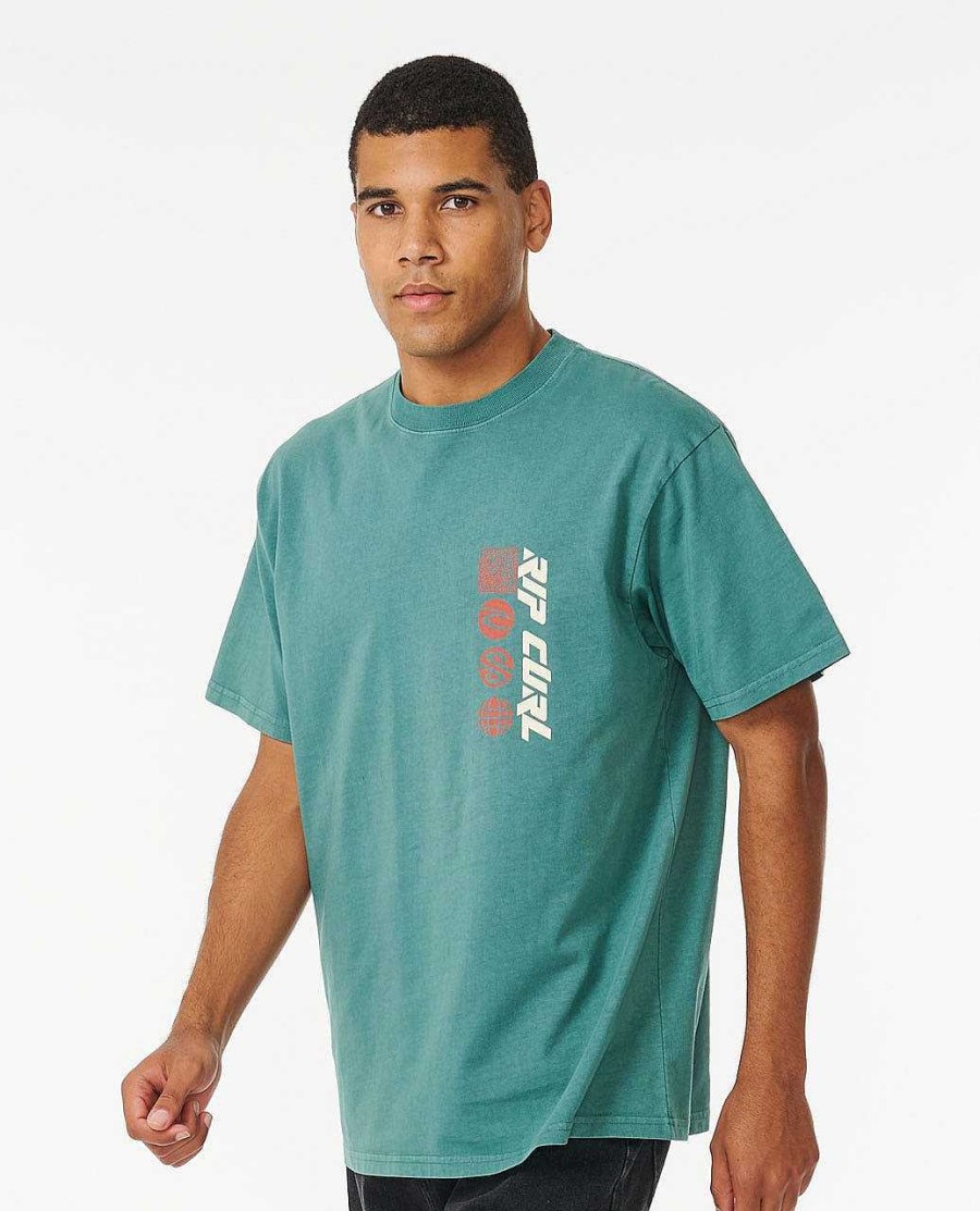 Men Rip Curl Tees & Tanks | Horizons Tee Bluestone