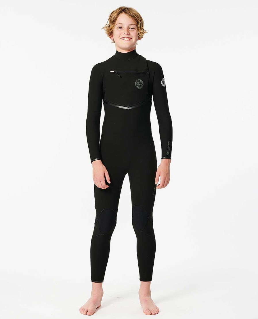 Kids Rip Curl Fullsuits | Kids Flashbomb 4/3 Chest Zip Wetsuit