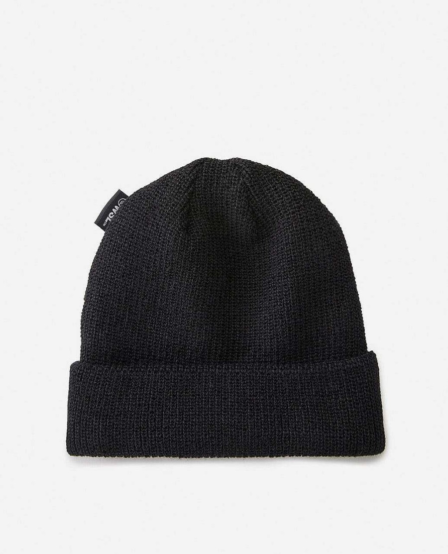 Men Rip Curl Hats & Beanies | Bells Pro 2024 Reg Beanie Black