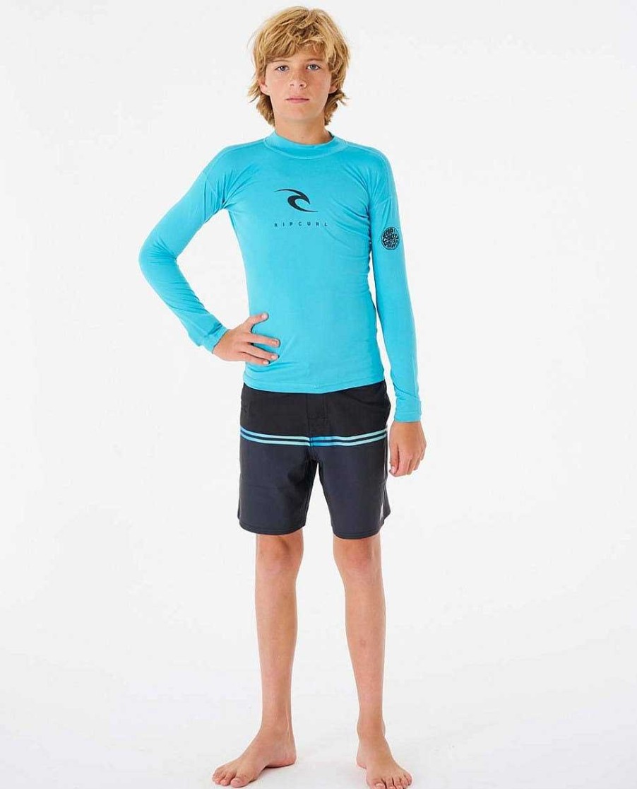 Kids Rip Curl Rash Guards & Vest | Corps Long Sleeve Upf Rash Guard - Boys (8-16)