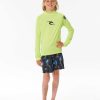 Kids Rip Curl Rash Guards & Vest | Brand Wave Uv Long Sleeve Rash Vest - Boys (8-16 Years)