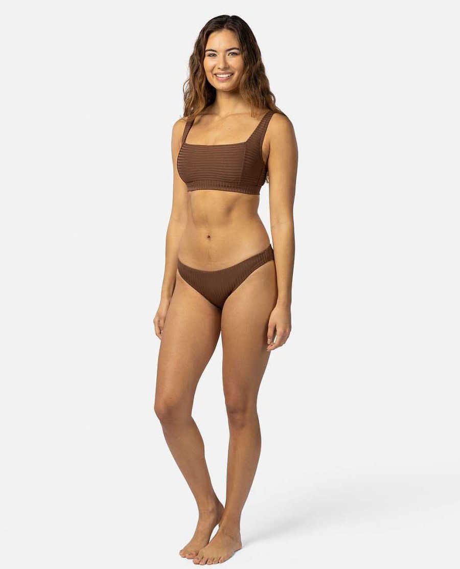 Women Rip Curl Bikini Bottoms | Premium Surf Cheeky Coverage Bikini Bottoms