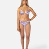 Women Rip Curl Bikini Bottoms | Palm Party Cheeky Coverage Hipster Purple