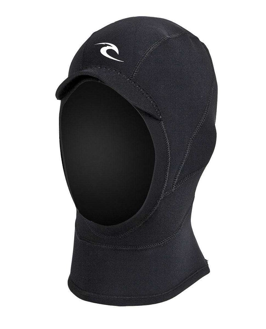 Men Rip Curl Booties Gloves & Hoods | E-Bomb 2Mm Hood Black