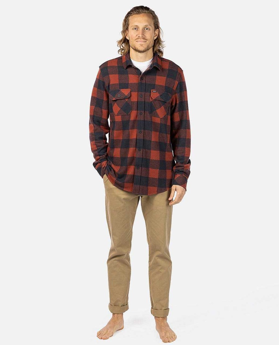 Men Rip Curl Shirts & Flannels | Grid Long Sleeve Shirt