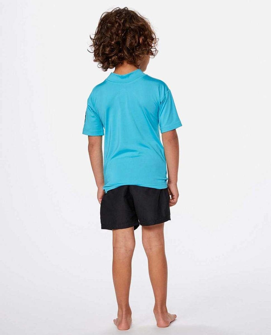 Kids Rip Curl Rash Guards & Vest | Corps Short Sleeve Upf Rash Vest - Boys (0-8 Years)