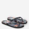 Men Rip Curl Sandals | Saltwater Culture Bloom Thongs Dark Navy