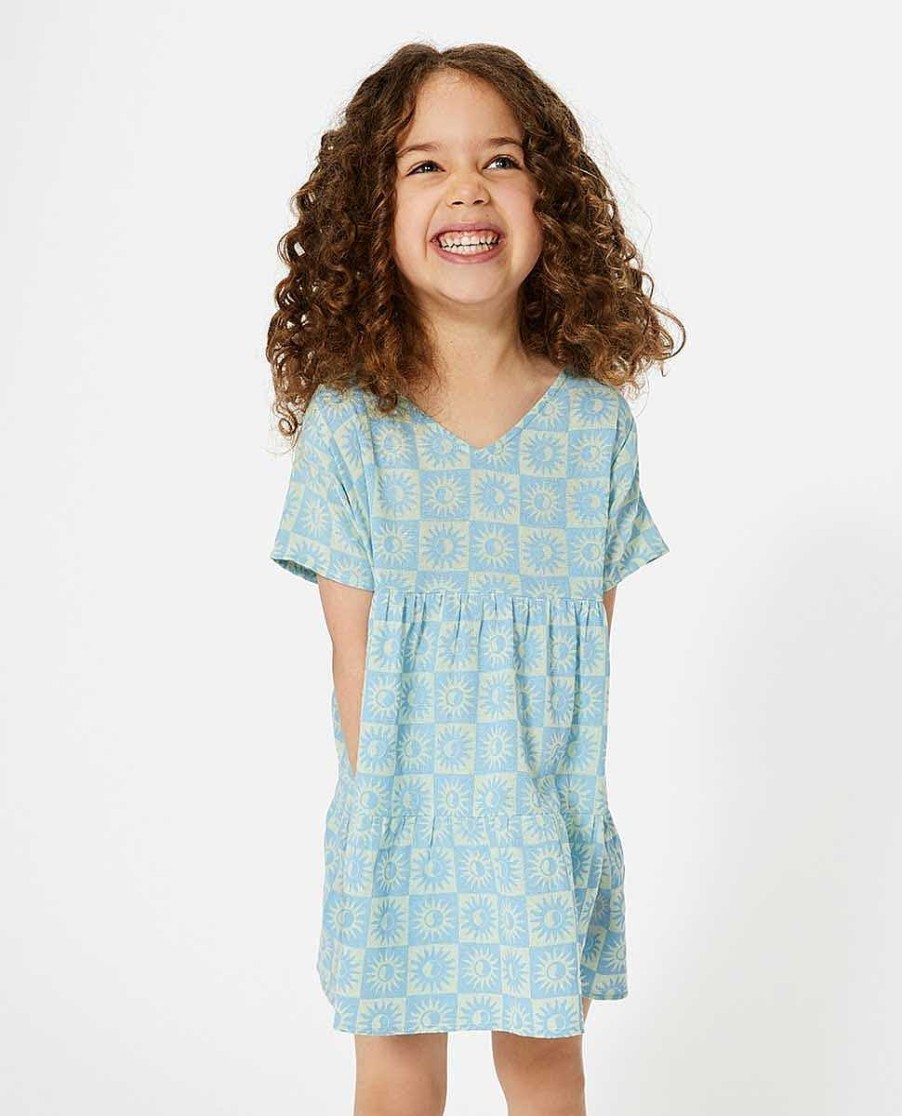 Girls Rip Curl Dresses & Rompers | Sunshine Gang Dress - Girls (1-8 Years) Blue