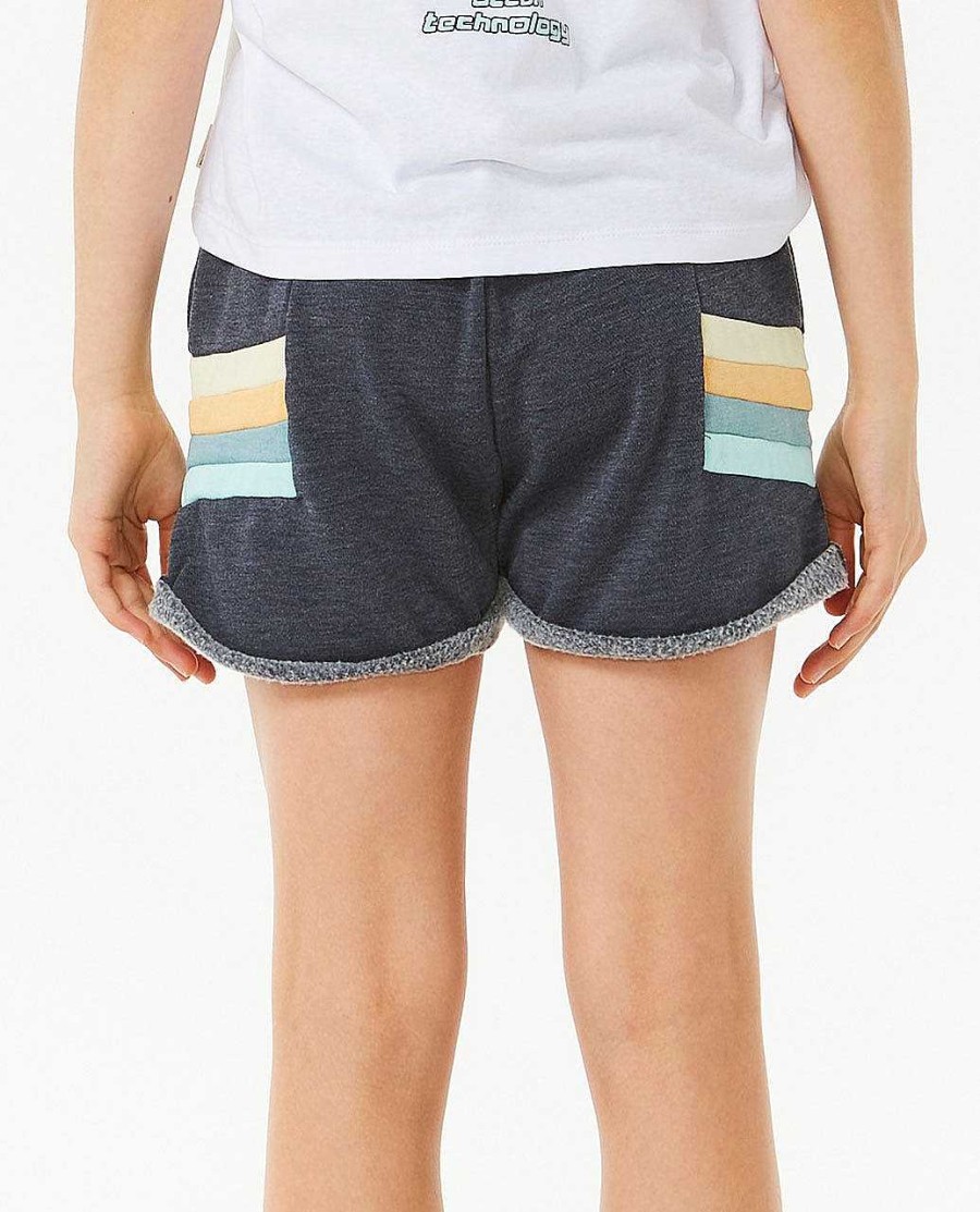 Girls Rip Curl Shorts | Block Party Track Short Girls (8-14 Years) Navy