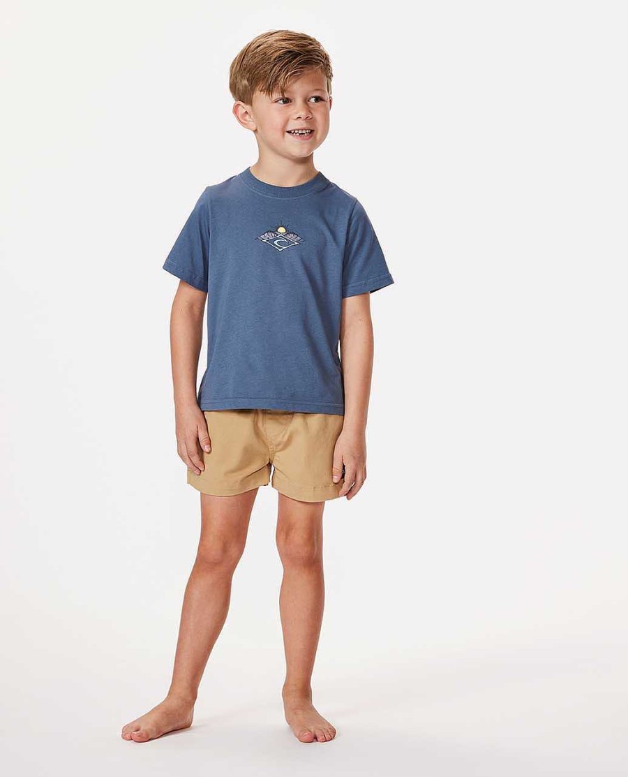 Boys Rip Curl Tops & Tees | Shred Town Barrel Tee - Boys (1-8 Years) Vintage Navy