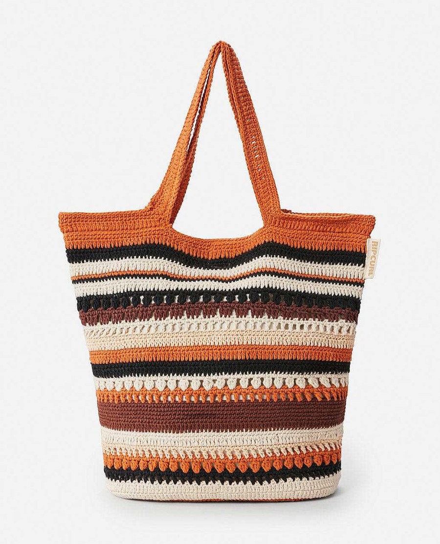 Women Rip Curl Luggage & Travel | Ellis Crochet 37L Tote Bag Cinnamon