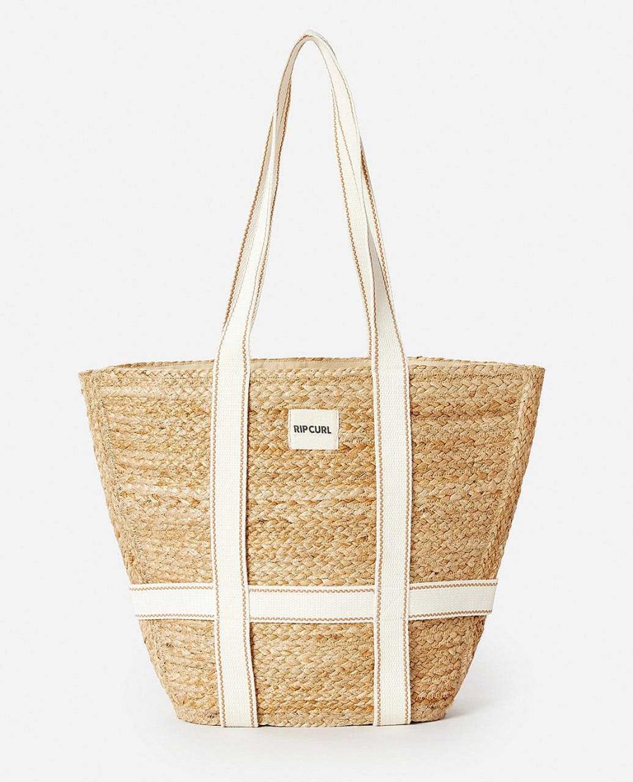 Women Rip Curl Luggage & Travel | Premium Surf Jute 45L Tote Natural