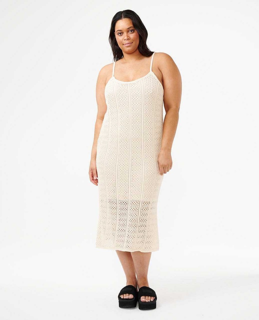 Women Rip Curl Dresses & Rompers | Pacific Dreams Crochet Dress Natural