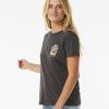 Women Rip Curl Tees & Tanks | Magic Bay Standard Tee Washed Black