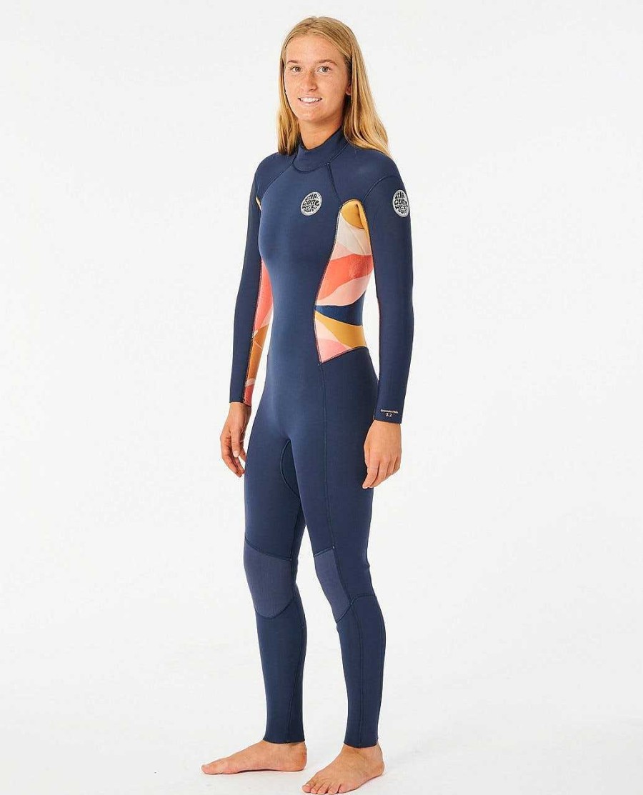 Women Rip Curl Fullsuits | Women'S Dawn Patrol 3/2 Back Zip Wetsuit