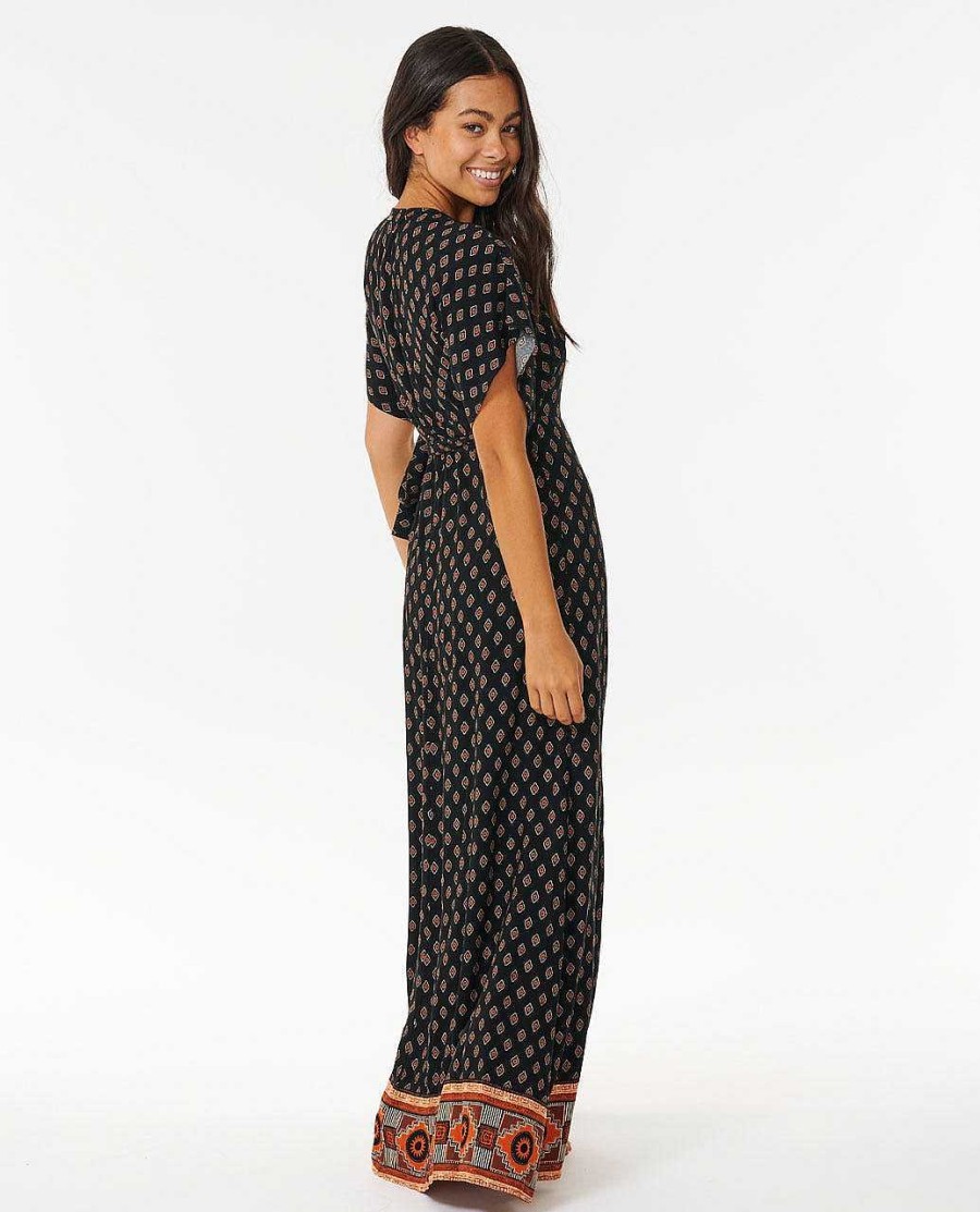 Women Rip Curl Dresses & Rompers | Pacific Dreams Maxi Dress Black