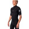 Men Rip Curl Springsuits | Dawn Patrol 2/2 Chest Zip Wetsuit Spring Black