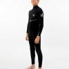 Kids Rip Curl Fullsuits | E6 Junior Flashbomb 4/3 Chest Zip Wetsuit Black