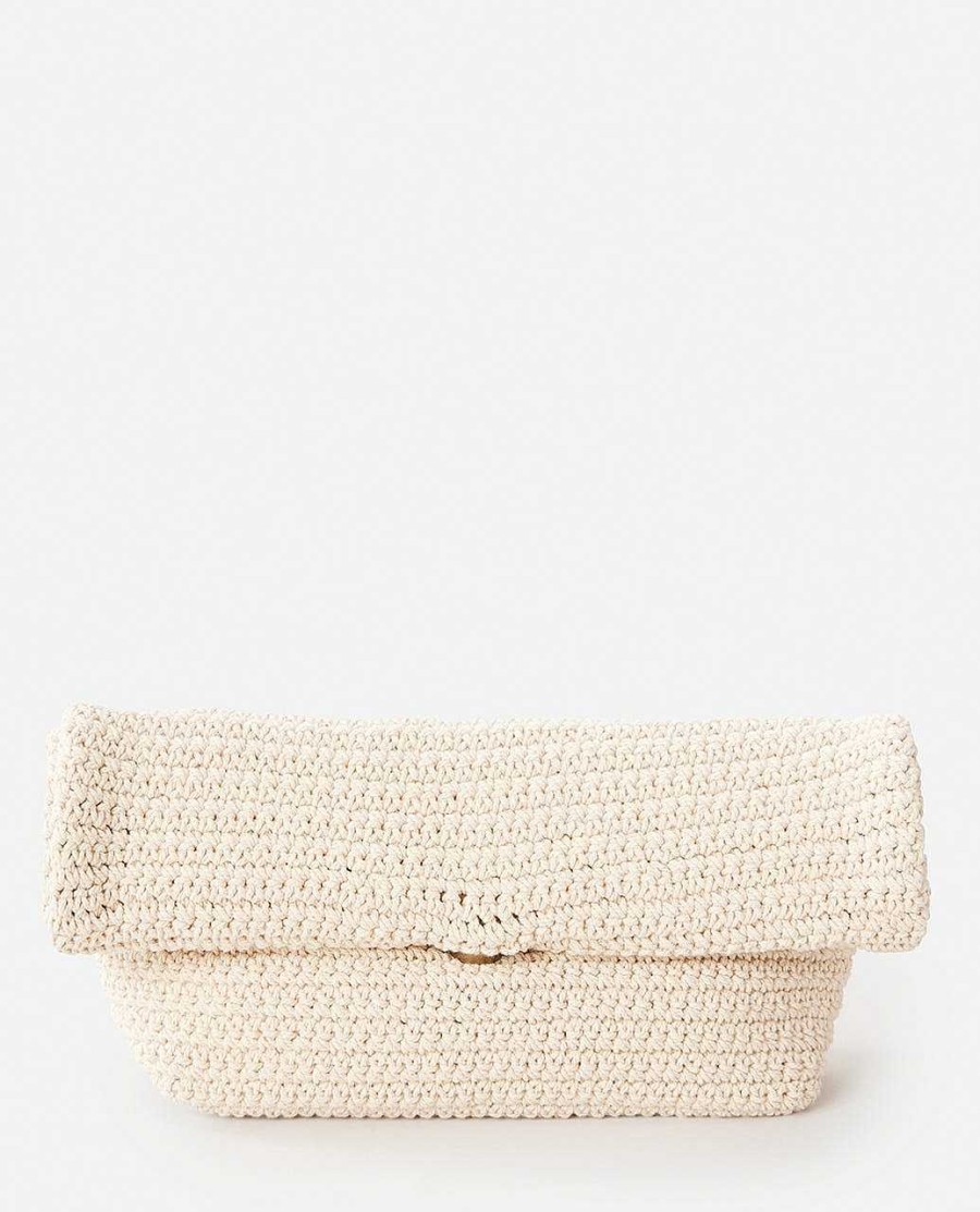 Women Rip Curl Purses & Wallets | La Isla Crochet Clutch Natural