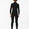 Kids Rip Curl Fullsuits | E7 Kids E-Bomb Back Zip 3/2 Wetsuit Black