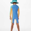 Kids Rip Curl Rash Guards & Vest | Mystic Upf50+ Long Sleeve Spring Suit - Boys Blue Yonder