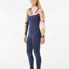 Women Rip Curl Fullsuits | Women'S Dawn Patrol 3/2 Chest Zip Wetsuit