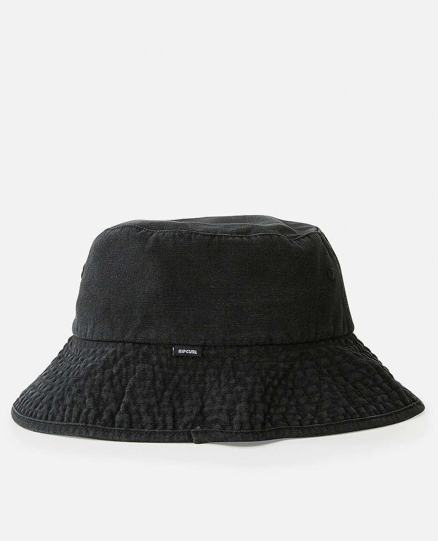 Men Rip Curl Hats & Beanies | Marker Mid Brim Hat Black