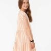 Girls Rip Curl Dresses & Rompers | Premium Surf Stripe Dress - Girls (8-14 Years) Peach