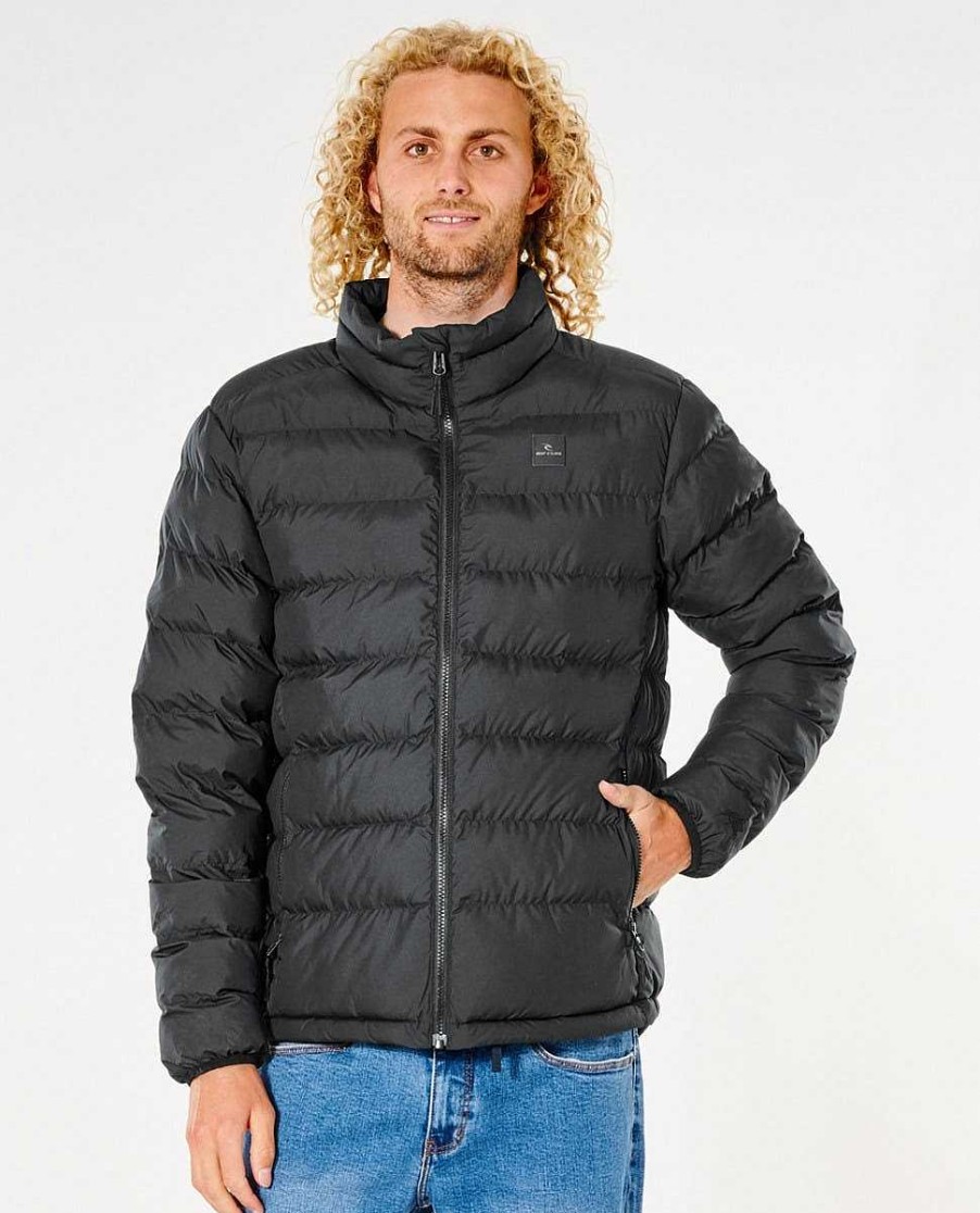 Men Rip Curl Jackets | Elite Anti-Series Puffer Crew Jacket