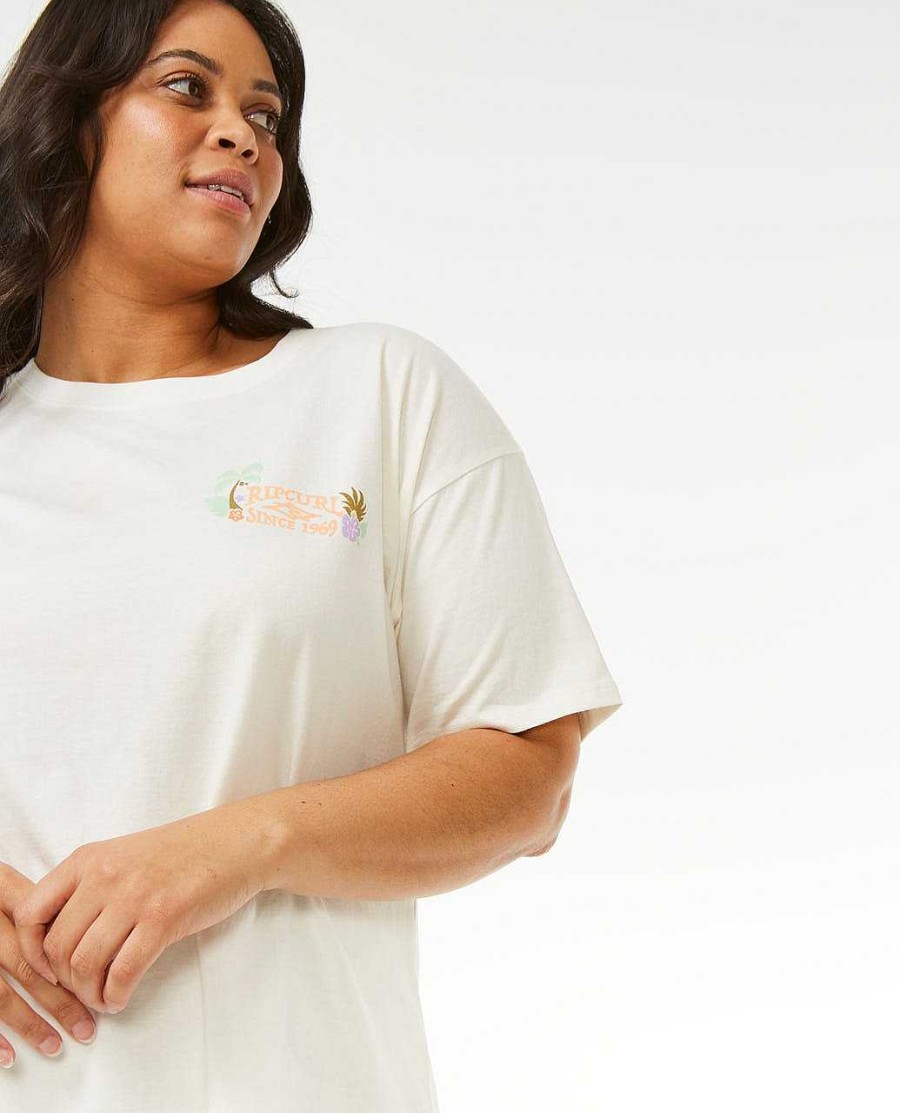 Women Rip Curl Tees & Tanks | Tiki Tropics Relaxed Tee