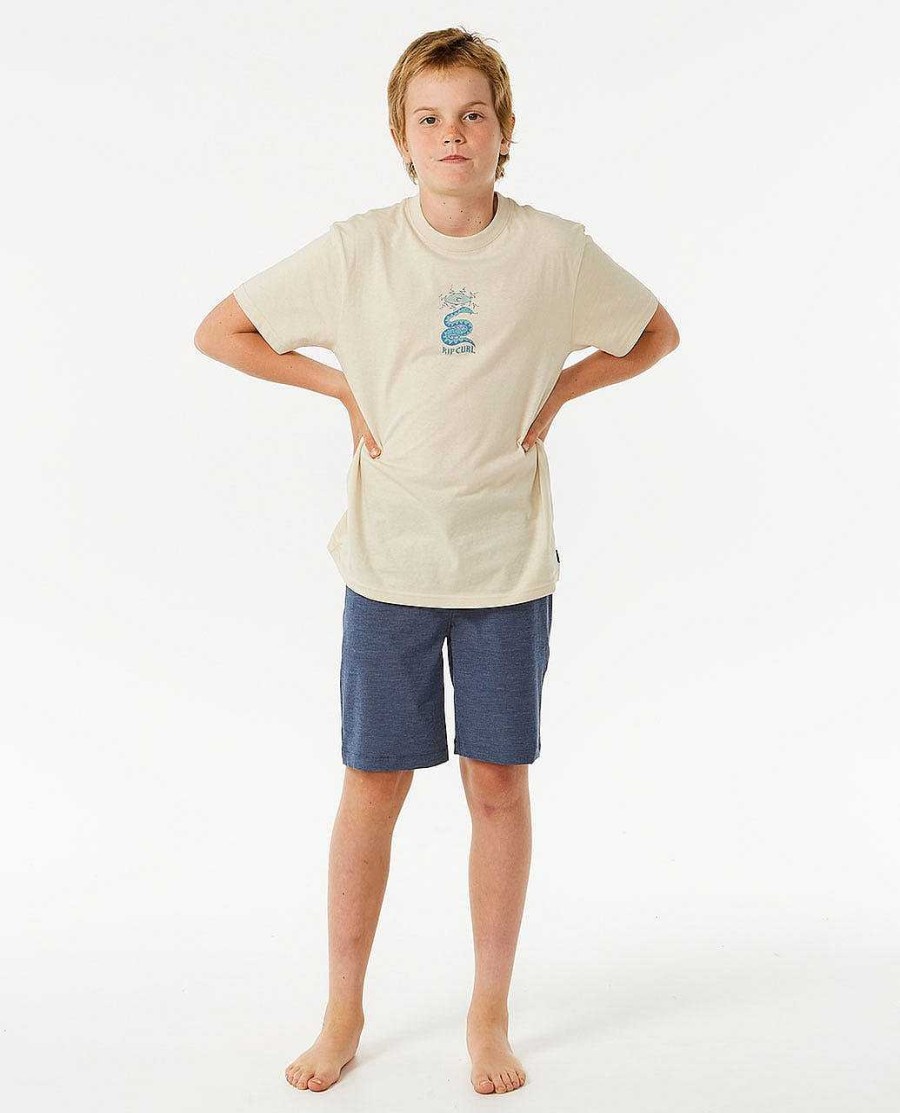 Boys Rip Curl Tops & Tees | Lost Islands Snake Tee - Boys (8-16 Years) Vintage White