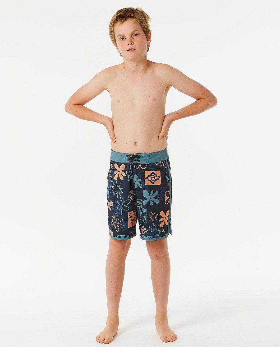 Boys Rip Curl Boardshorts | Mirage Saltwater Culture Owen Boardshort - Boys (8-16 Years) Dark Navy