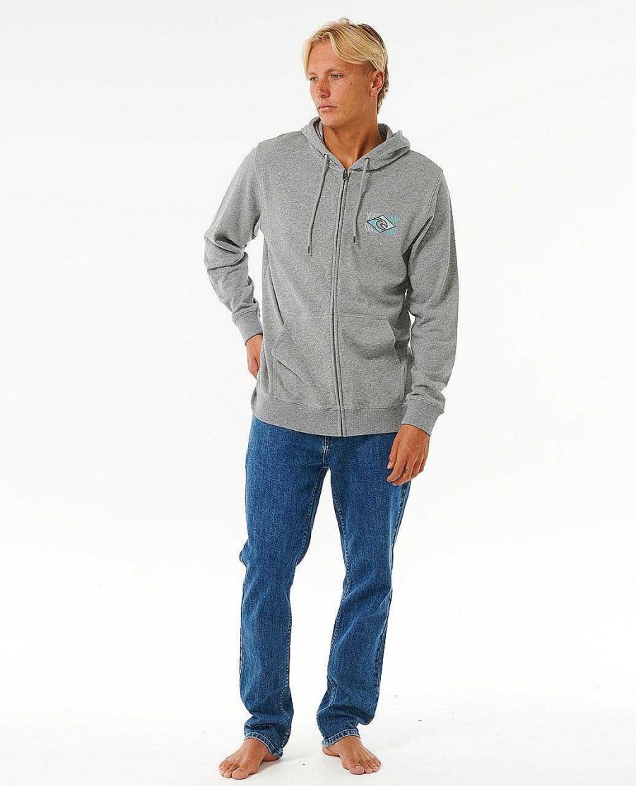 Men Rip Curl Hoodies & Fleece | Tradition Zip Through Hood