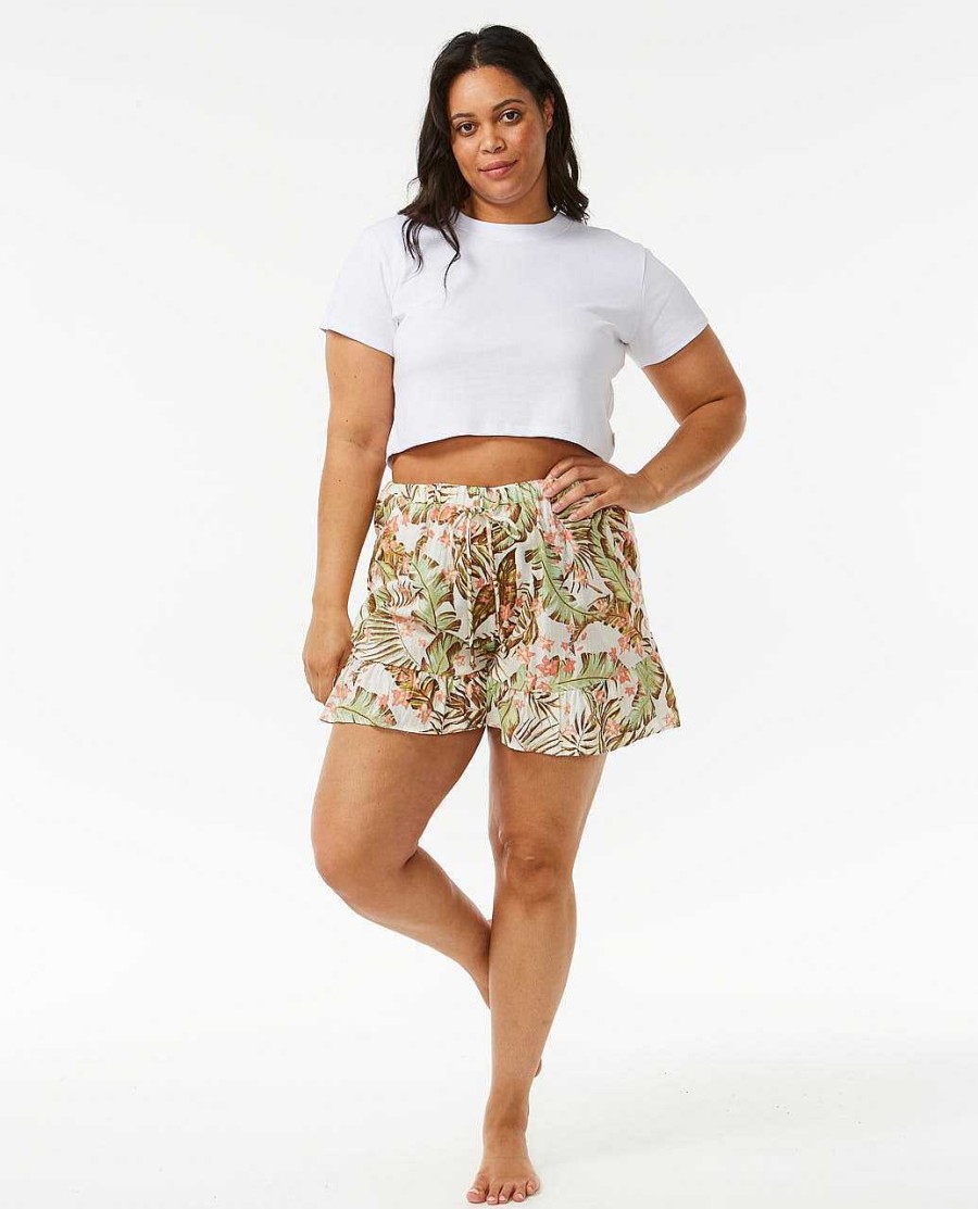 Women Rip Curl Shorts | La Quinta Short Off White