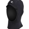 Men Rip Curl Booties Gloves & Hoods | E-Bomb 2Mm Hood Black