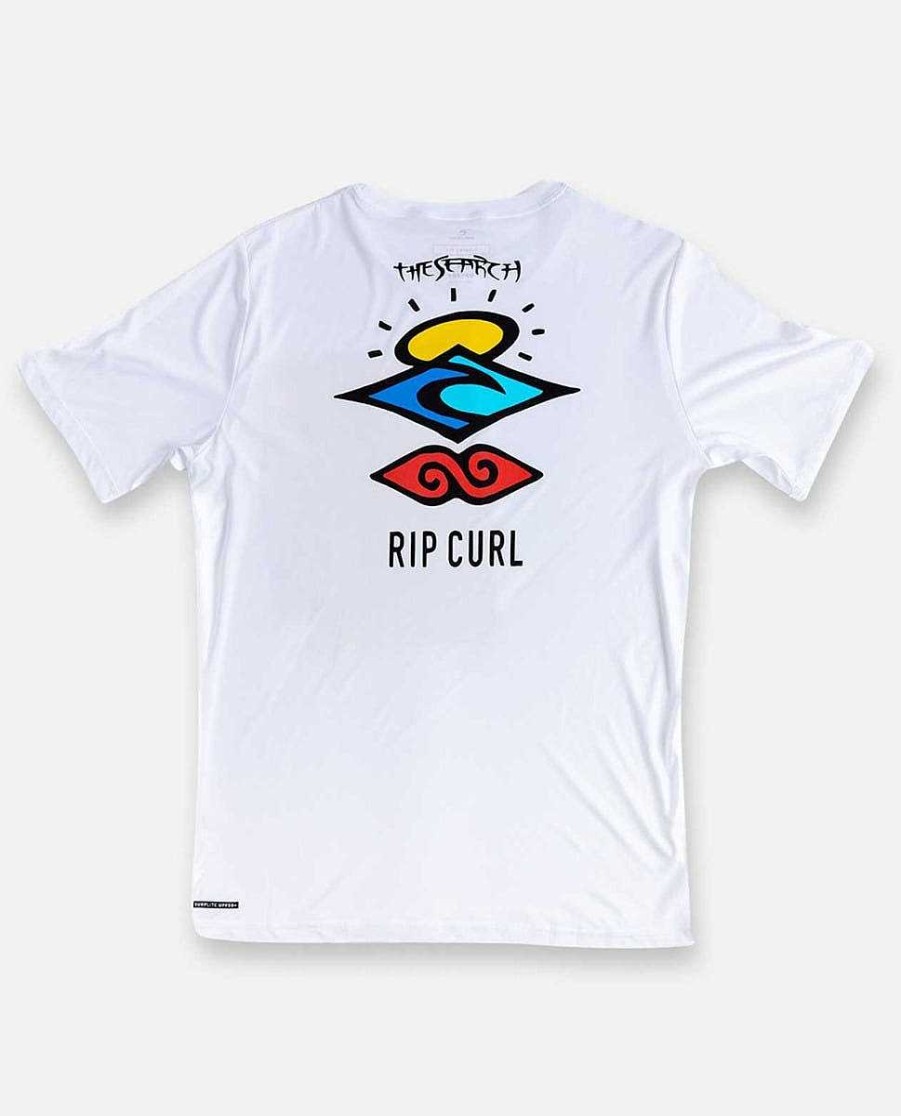 Men Rip Curl Rash Guards | Icons Surflite Short Sleeve Upf Rash Guard