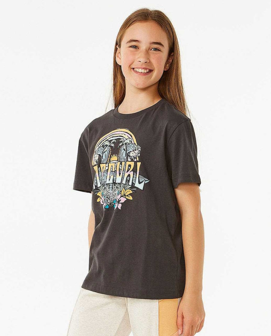 Girls Rip Curl Tops & Tees | Block Party Tee - Girls (8-14 Years)