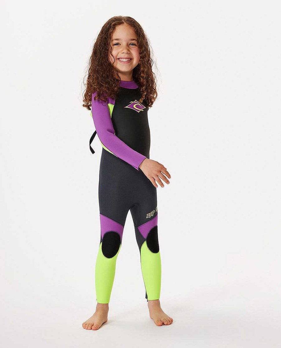 Kids Rip Curl Fullsuits | Groms Omega 4/3 Back Zip Fullsuit Wetsuit