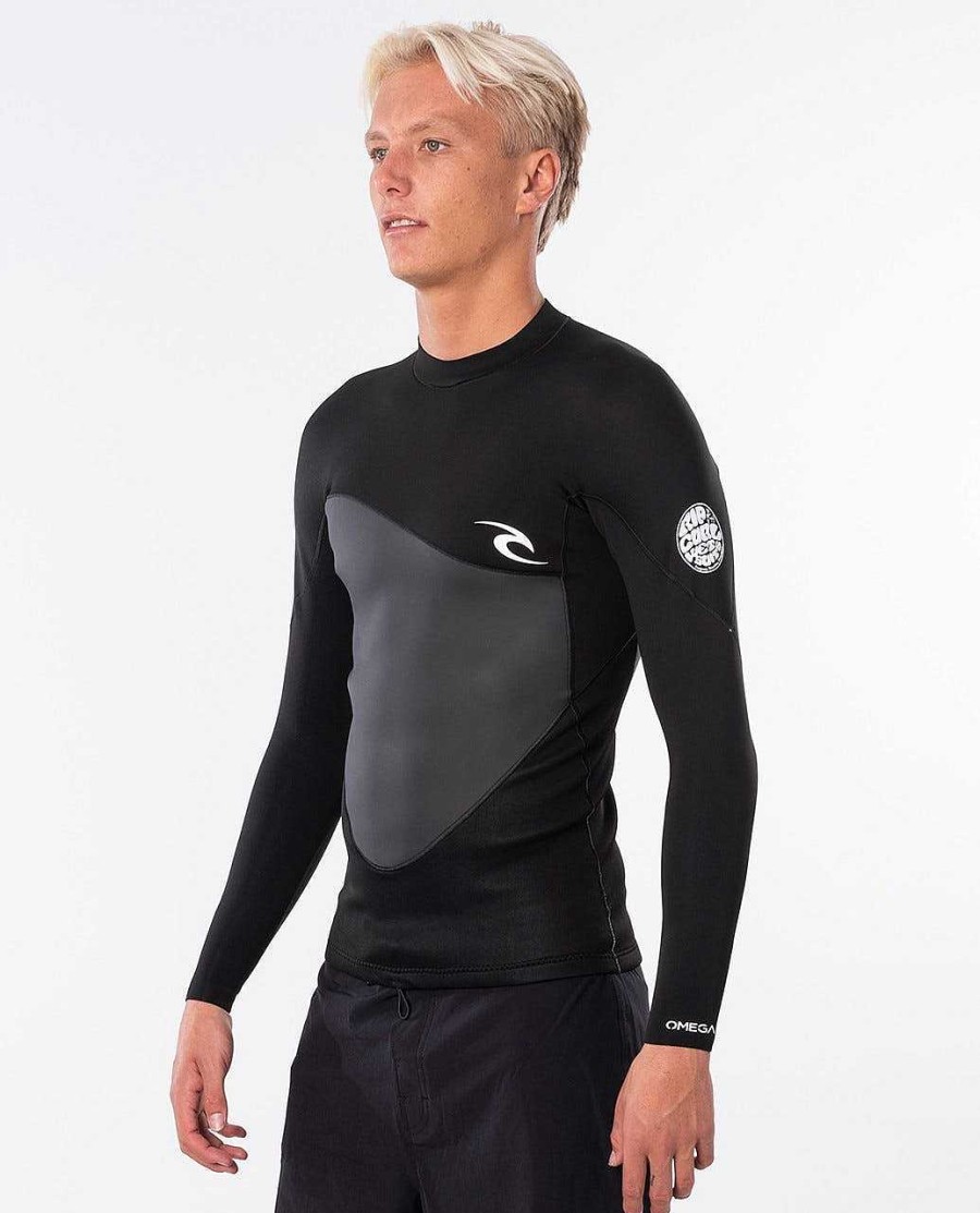 Men Rip Curl Jackets Vests & Bottoms | Omega Long Sleeve Jacket